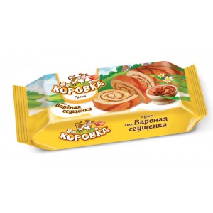 ROT FRONT - BOILED CONDENSED MILK MOO-COW KOROVKA SWISS ROLL